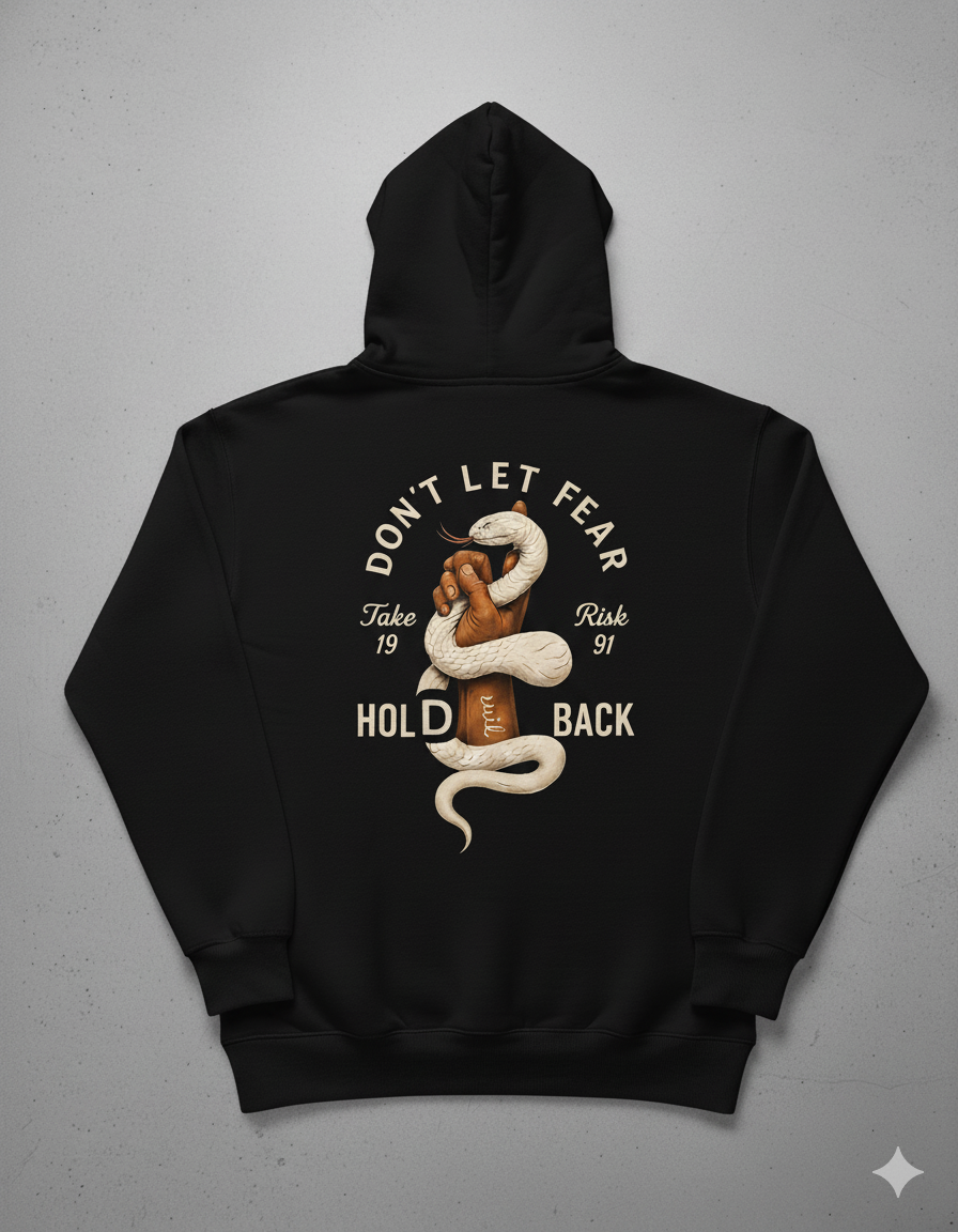 don't let fear hoodie