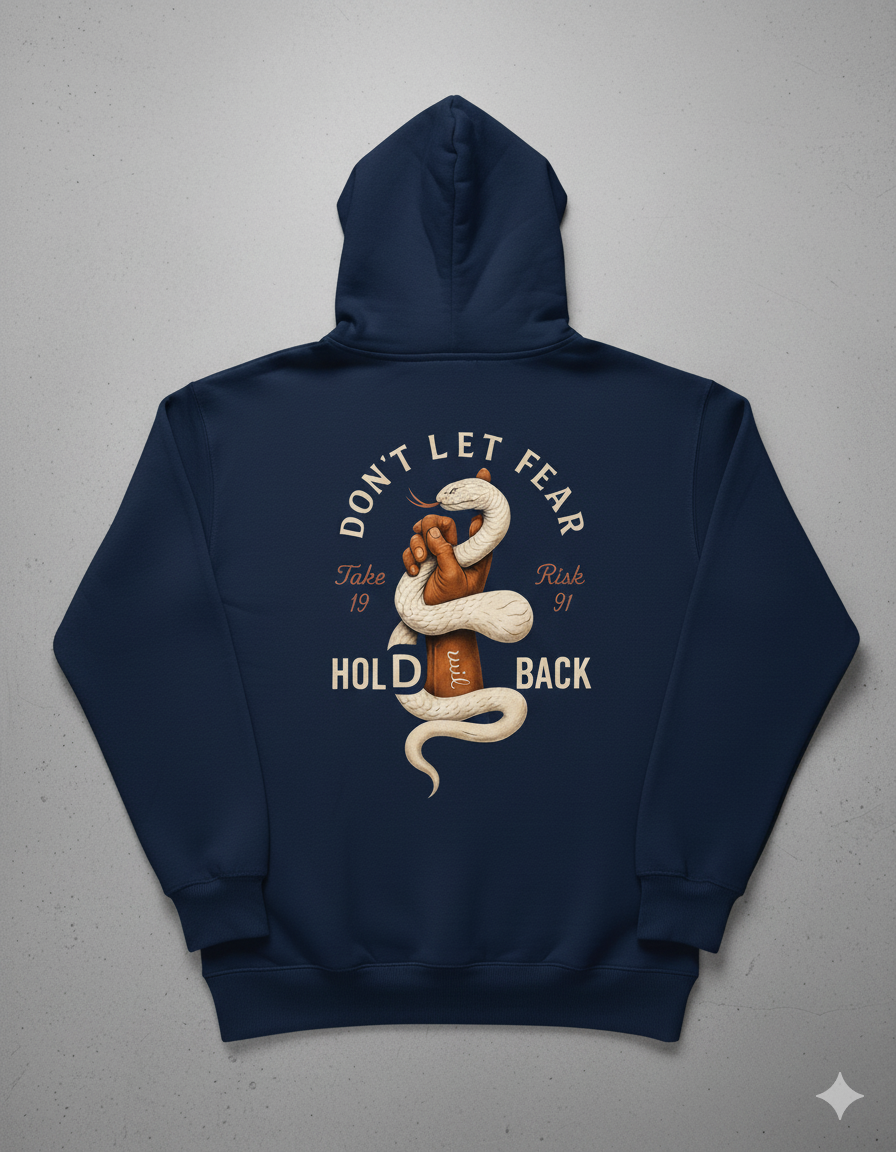 don't let fear hoodie