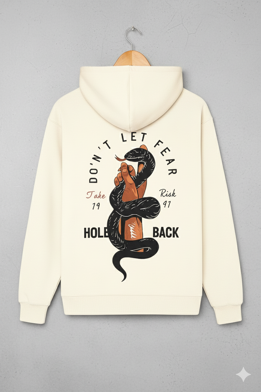 don't let fear hoodie