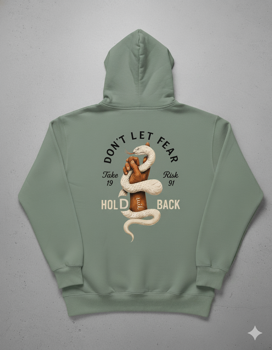don't let fear hoodie