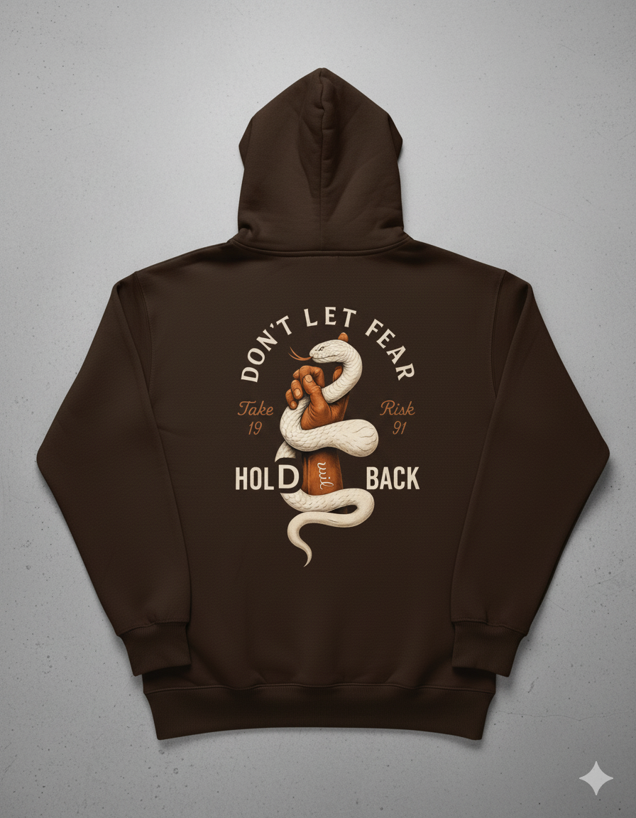 don't let fear hoodie