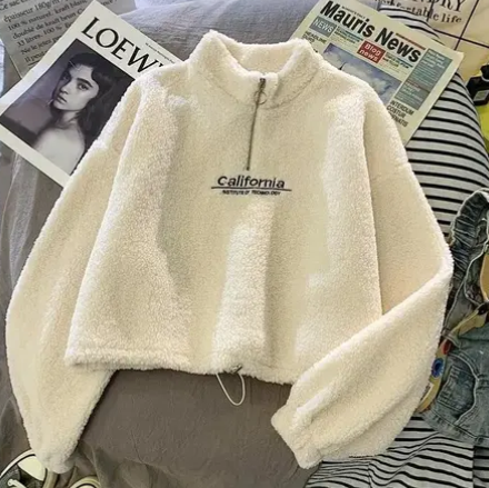 fuzzy sweatshirt women's