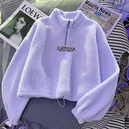 fuzzy sweatshirt women's