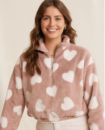 fur sweatshirt women's