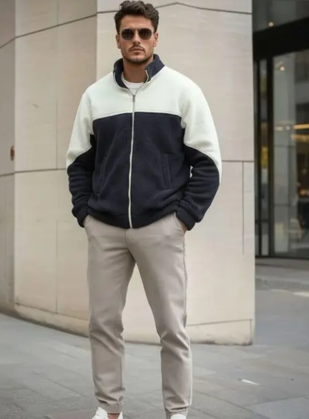 winter fleece zipper jacket