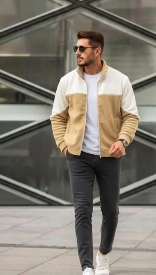 winter fleece zipper jacket