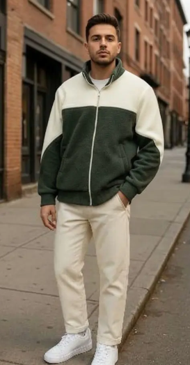 winter fleece zipper jacket